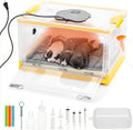 TURBRO 55L Pet Incubator, Precision Temperature Control for Puppy & Kitten Care, with Adjustable Fan Speed, Multifunctional LED Panel, Respiratory Support Nebulizer, Humidity Monitoring by TURBRO