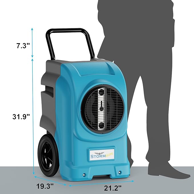 AlorAir 270 Pints Commercial Dehumidifiers Smart Wi-Fi with Pump, Up to 3,000 Sq.Ft Coverage for Large Room or Basements, Industrial Dehumidifier with Drain Hose, 5 Years Limited Warranty - Image 7