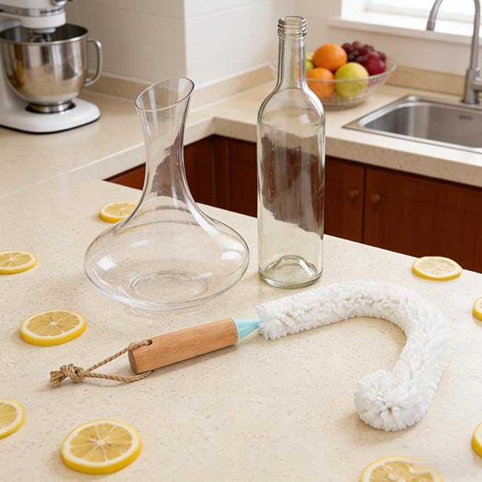 Bendable Bottle Cleaner: Long Foam Brush Cleaning Tool for Vases Decanters Wine Bottles Tall Glassware Wine Goblets Martini Glass Humidifiers 46cm/18.11'' - Image 9