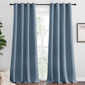 NICETOWN Smoky Blue Blackout Curtains 96 inches Length for Living Room, 2 Panels, 55" Wide, Thermal Insulated Long Drapes for Large Window by NICETOWN