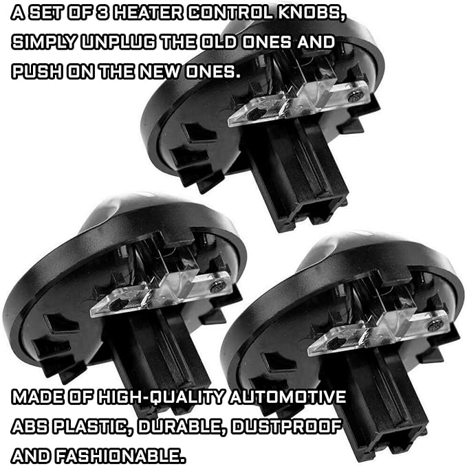 3Pcs AC Climate Control Module for Toyota Tundra Accessories Tacoma Shift Knob for A/C Air Conditioner Heater Blower Fan Compatible with 2000 2001 2002 2003 2004 2005 2006 Toyota Tundra - Image 5