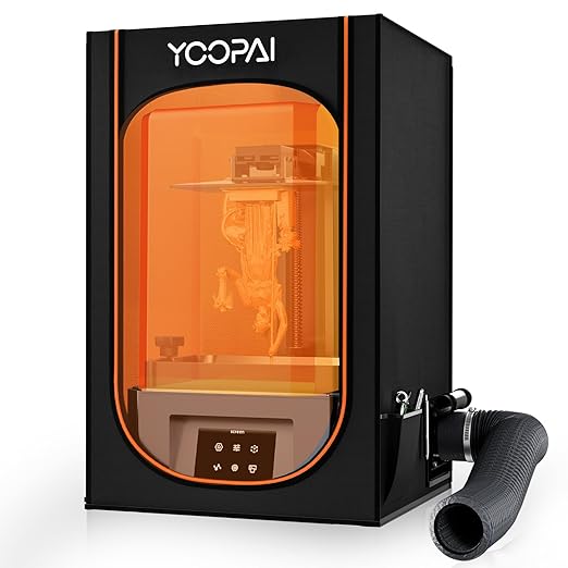 Multifunctional Resin 3D Printer Enclosure with Ventilation Filter, High Quality 3D Printer Vented Enclosure Tent Cover Eliminate Odors Compatible with Anycubic Elegoo Series LCD Resin UV 3D Printer by YOOPAI