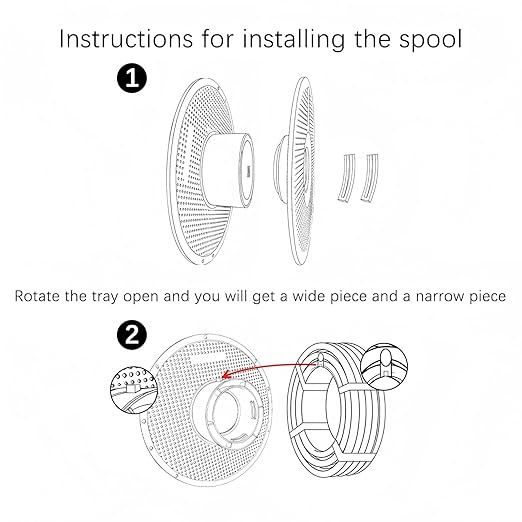 Original Bamboo Filament Reusable Spool Core Detachable for Bamboo Lab AMS Filament of P1S/P1P/A1/A1Mini/ X1/X1C H2D Combo,Temperature Resistant≤70, Recyclable Material - Image 3