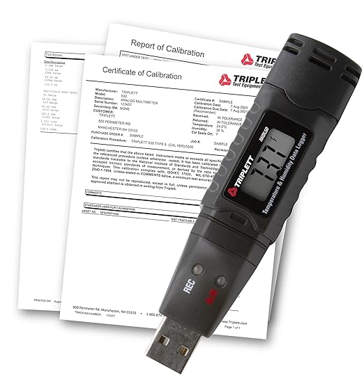 Triplett RHDL50-NIST USB Temperature/Humidity Datalogger with Certificate of Traceability to NIST - Record 16,000 Readings Each - Image 2