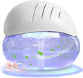 Air freshener (White) - for Home, Bedroom and Office - Essential Oil Aroma Diffuser with LED Coloured Night Light with Soothing Water Flow Sound - Water Filtered air Purifier for Pets and Smokers. by Unknown