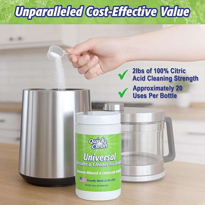 Quick & Clean Universal Descaler - 2lbs - Made in the USA - Granule Descaling Powder for Distilling Machines & More - Removes Mineral & Limescale Build Up - Image 7