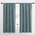 NICETOWN RV Blackout Curtains for Camper Windows, Greyish Blue, 29" Wide by 50" Long, 2 PCs, Short Blackout Curtains & Drapes, Thermal Insulated Blackout Curtain Panels for Kids Room, Play Room by NICETOWN