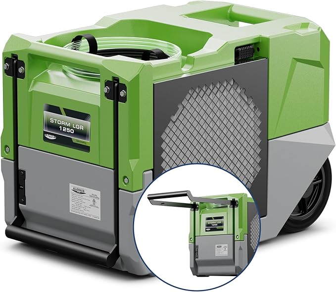ALORAIR 264 PPD LGR Commercial Dehumidifier with Pump, Up to 3,000 Sq.Ft Industrial Dehumidifier, Portable, for Water Damage Restoration, Basement, Crawl Space, 5 Years Limited Warranty, Green by ALORAIRSOLUTIONSINC0J0DC