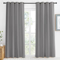 NICETOWN Blackout Curtain & Drape 86 inch Length, 55 inch Wide, Sold by 1 Panel, Silver Grey Color, Noise Reducing Drapery for Living Room/Farmhouse by NICETOWN