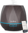 550ml Essential Oil Diffuser, DAROMA Upgraded Remote Control 6 in 1 Aromatherapy Ultrasonic Cool Mist Humidifier, 7 Color Changing Mood Lights & Waterless Auto-Off for Home Office Gift, Dark Wood by DaromaLife
