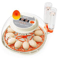 Egg Incubator with Temperature and Humidity Control, Automatic Egg Turning, Egg Candler, External Water Bottle, Adjustable Air Vent, 360° Clear View, for Chicken, Duck & Quail Eggs, APDOE HatchPro 12 by APDOE