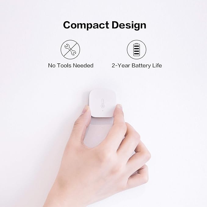 Aqara Zigbee Temperature and Humidity Sensor, Wireless Thermometer Hygrometer for Home Automation, Remote Monitoring, Requires Aqara Hub (not 3rd-Party), Compatible with Apple HomeKit, Alexa, IFTTT - Image 7