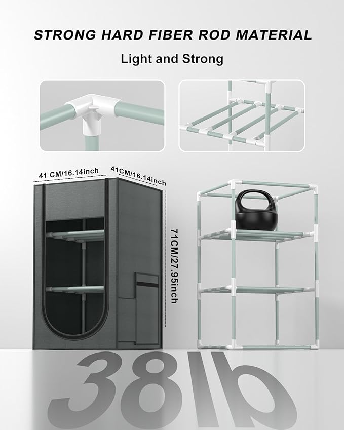 3D Printer Filament Storage Box, 30-Roll 3D Printer Filament Storage, Hard Fiber and Oxford Cloth Material, Water-Proof and dust-Proof for PLA/PETG/ABS/TPU/UV Resin and More - Image 5