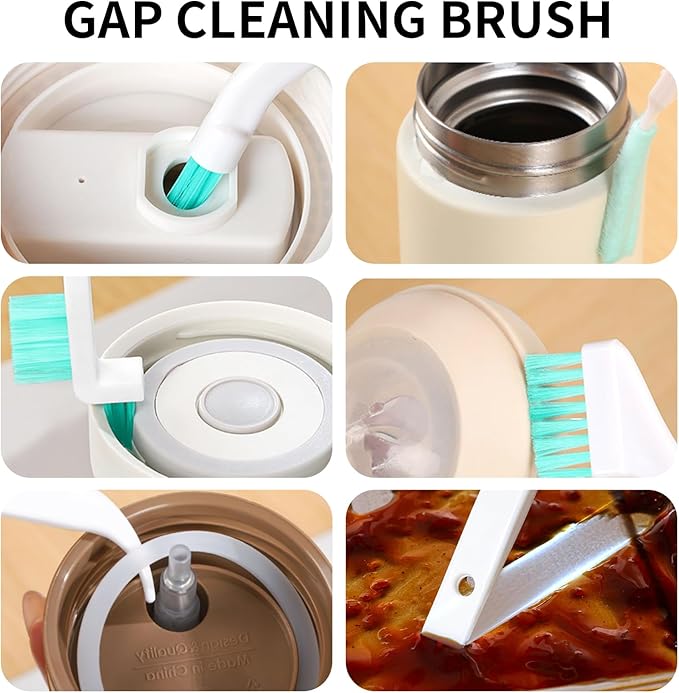 10-PCS Ice Maker Cleaning Brush Set, Small Cleaning Brushes Set & Crevice Household Cleaning Tool - Ideal for Ice Makers, Home Appliances,Tiny Detail Scrub Cleaner Tool - Image 6