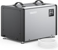 Yaufey 125 Pints Commercial Dehumidifier with Pump for Crawl Space, Basement, Industrial Area, 6500 Sq.Ft., 10-98% RH Humidity Control, 7/24 Running Continuous Drainage, TUV Certified, 5-Yr Coverage by Yaufey