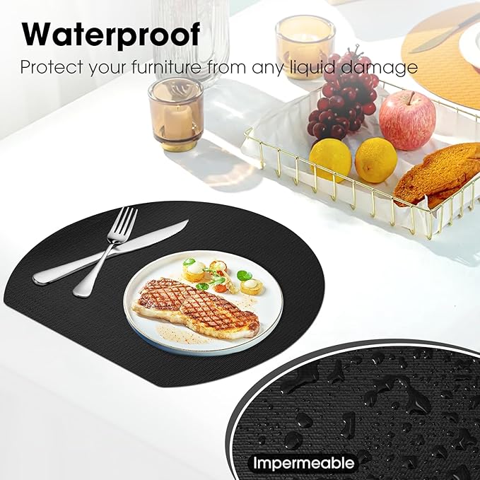 Drawer and Shelf Liner, Non-Slip Kitchen Cabinet Liners Non-Adhesive Thick Strong Grip Waterproof Washable Mats Protect Dresser Shelves Cupboard Bathroom Cabinets, Black, 24 in X 30 FT - Image 5