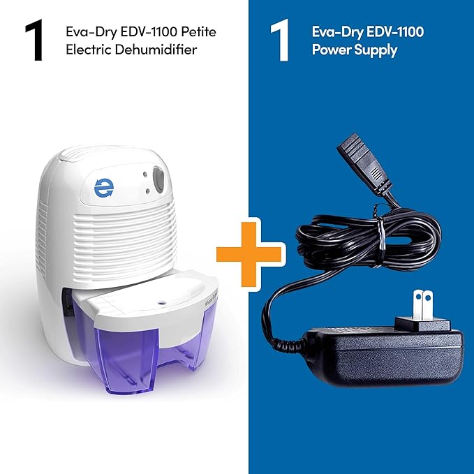 Eva-Dry EDV-1100 Whisper-quiet 16 OZ Dehumidifier with Auto Shut Off and Restart for small spaces in your Home, RV, Automobile, and Storage up to 122 sq. ft - Image 4