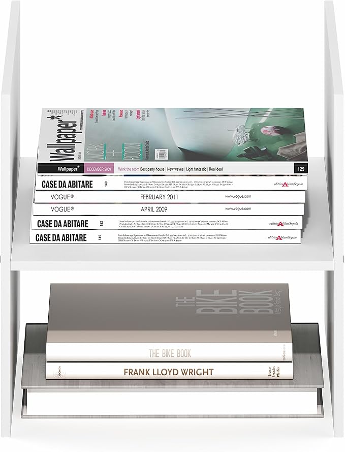 Furinno Cubicle Cube Insert, H-Shelf Cube Organizer, 2-Tier Shelf Accessory, Fits into Furinno Triple Thick Cubes, IKEA Kallax, for Organizers and Storage, White - Image 9