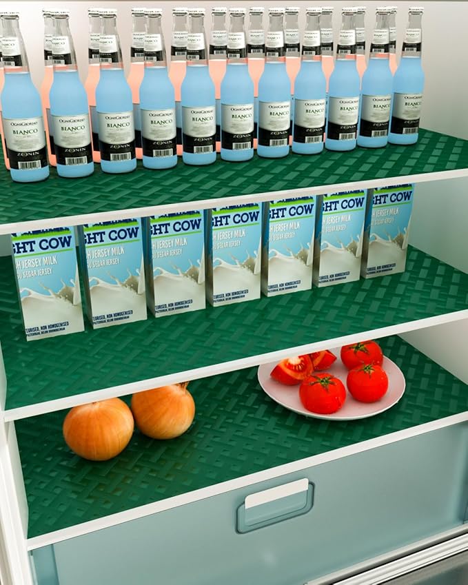 Shelf and Drawer Liner for Kitchen Cabinet, Non-Adhesive 24in x 360in Waterproof Contact Paper Refrigerator Liners Thickened Durable EVA Material Non Slip Mat for Dresser Cupboard Pantry Protector - Image 9