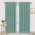DWCN Blackout Curtains for Living Room Thermal Insulated, Energy Saving & Noise Reducing Bedroom Curtains, Sage Green, W 60x L 84 Inch, Set of 2 Rod Pocket Curtain Panels by DWCN
