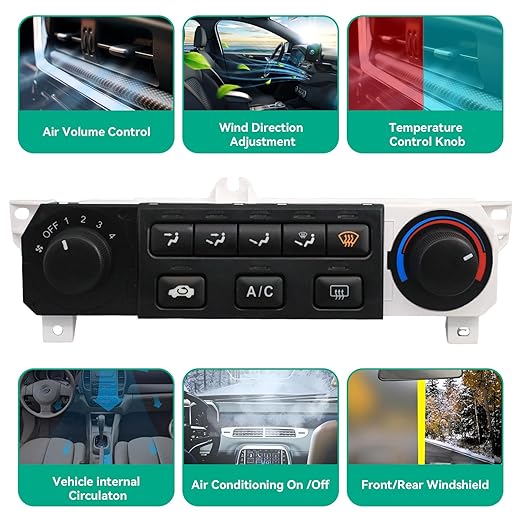 79600-S84-A01ZA Heater A/C Climate Control Module Compatible with Honda Accord 1998-2000, Compatible with Honda Odyssey 1998-2004,Heater Control Switch Module Panel, Replace for 79600S84A01ZA 599-268 - Image 5