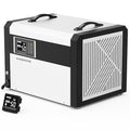 Kesnos Large Commercial Dehumidifier 158 Pints with Pump and Drain Hose for Space up to 7500 Sq. Ft. - 24 Hr Timer Ideal for Basements, Industrial Space, Crawlspace - Includes Remote Control by KESNOS