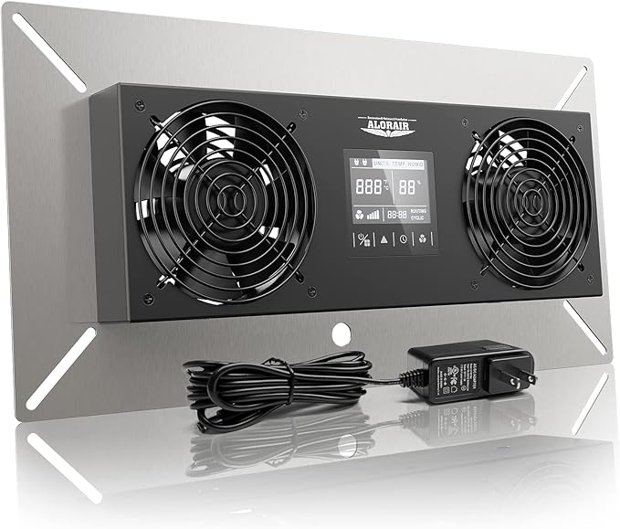 ALORAIR 240CFM Crawlspace Ventilation Fan, with Temperature Humidity Controller Timing Cycle Speed Control, for Attic, Garage, Shed, Crawl space, Basements (Air-out) by ALORAIRSOLUTIONSINC0J0DC