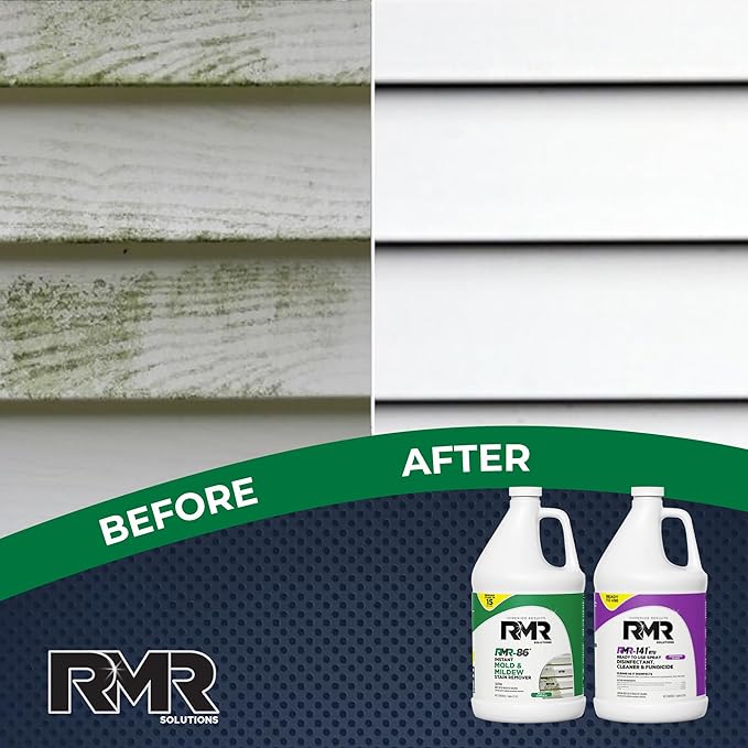 RMR Brands DIY Mold Remover Bundle - Complete Mold Killer & Stain Remover Bundle - Mold and Mildew Prevention Kit, Disinfectant Spray, Includes 2-1 Gallon Bottles - Image 4