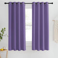 NICETOWN Blackout Short Curtain 63 inches Long for Windows, Thermal Insulated Curtain Grommet Room Darkening Window Treatment for Bedroom/Living Room, 1 Panel, W46 x L63, Lilac Purple by NICETOWN