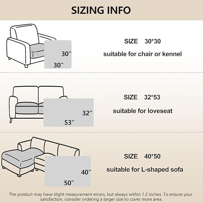 gogobunny 100% Double-Sided Waterproof Dog Bed Cover Pet Blanket Sofa Couch Furniture Protector for Puppy Large Dog Cat, Reversible (30x30 Inch (Pack of 1), Dark Grey/Light Grey) - Image 6