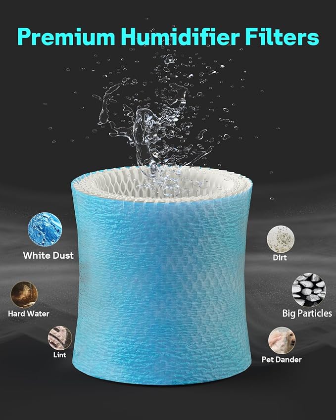 Leemone 3-Pack Bedside Humidifier Filter 2.0 Replacement Compatible with Canopy Bedside & Nursery Humidifiers, Humidifier Wicking Filter Lasts Up to 6 Weeks - Image 5
