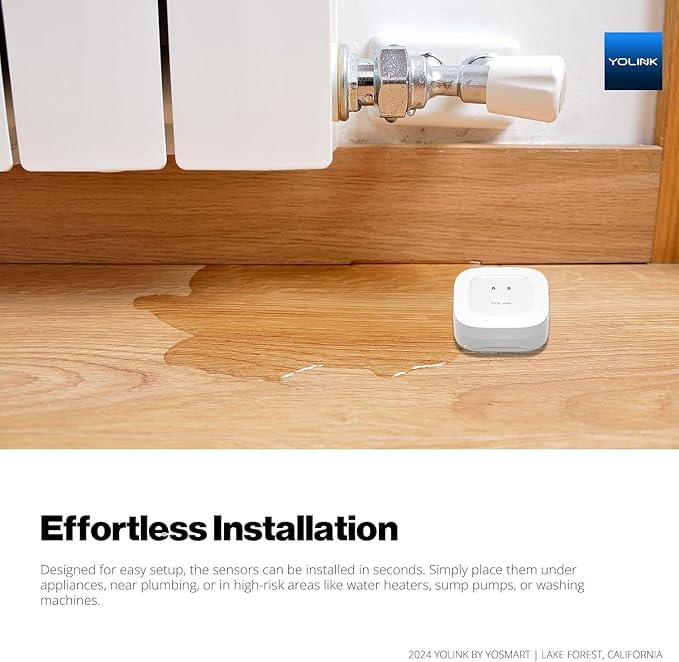 YoLink Water Leak Starter Kit: Hub + 2 Leak Sensor 1 (Silent), LoRa Long-Range, App/SMS/Email Alerts, D2D Offline Triggers, 2 AAA Up to 5-Year Battery, Compatible with Alexa/IFTTT/Home Assistant - Image 6