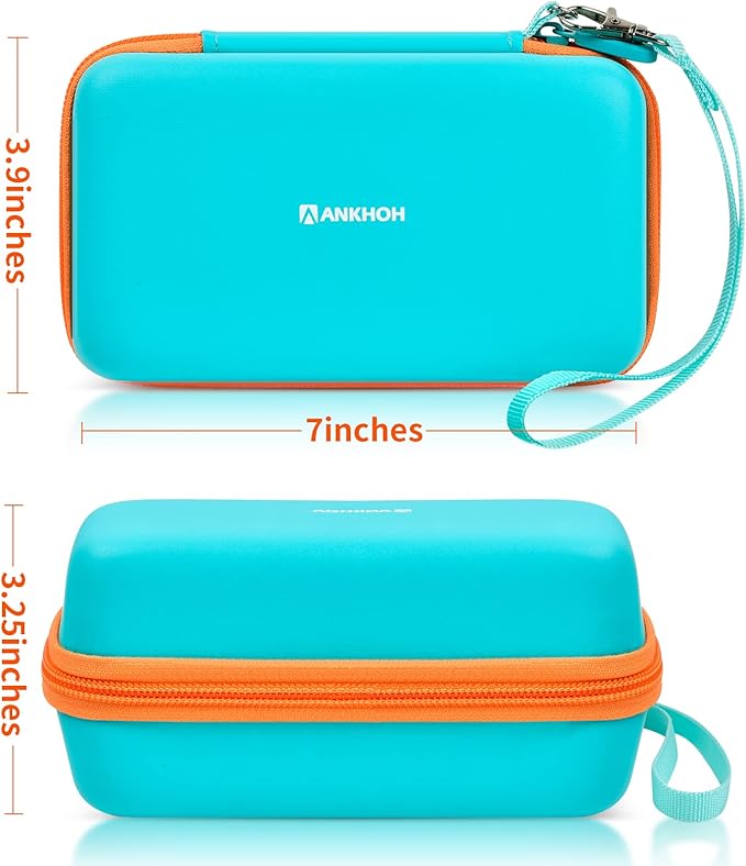 ANKHOH Organizer Case for 3Doodler Start+ Essentials 3D Pen for Kids, EVA Shell/Wrist Strap, Drop-Proof Water-Resistant, Stores for 3Doodler Pen Filament USB for Travel/Home/School (Box Only) Green - Image 6
