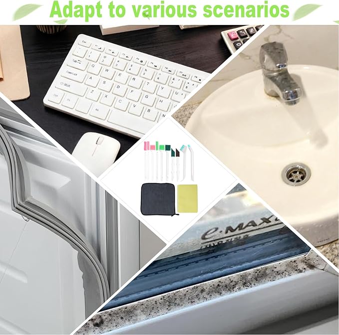 Humidifier Cleaner Brush Set 14Pcs,Small Cleaning Brush Tight Spaces for for Humidifiers, Keyboards, Tiles, Bottles and Tight Spaces,Household Cleaning Tools kit. - Image 7