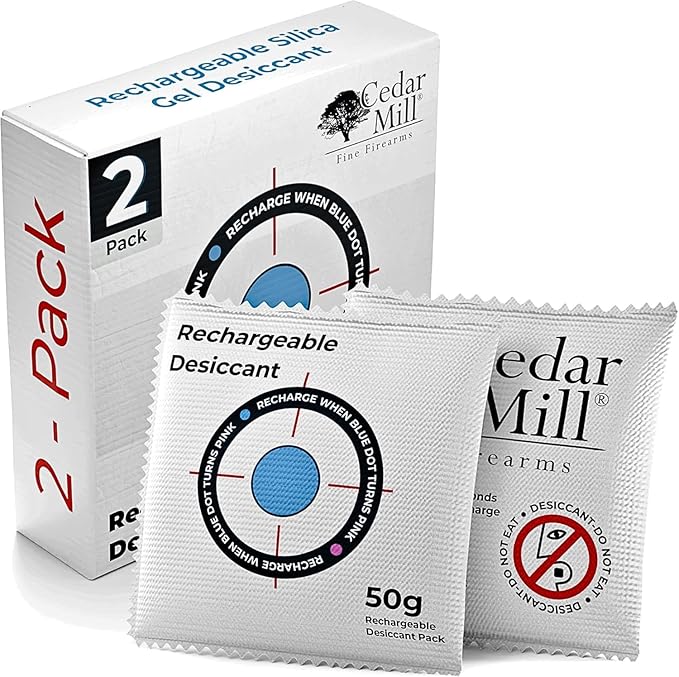 Rechargeable Desiccant Pack and Cedar Mill Fine Firearms Micro 9mm Gun Cleaning Kit by CedarMillFineFirearms