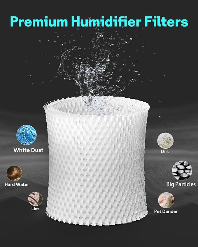 Leemone 4-Pack Bedside Humidifier Filter Replacement Compatible with Canopy Bedside & Nursery Humidifiers, Made with Wood Pulp & Paper Filter, Humidifier Wicking Filter Lasts Up to 6 Weeks - Image 5