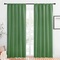 NICETOWN Window Curtains Blackout Drapes, Froest Green, 1 Pair, 52 by 84-Inch, Thermal Insulated Solid Rod Pocket Blackout Curtains/Draperies for Living Room by NICETOWN