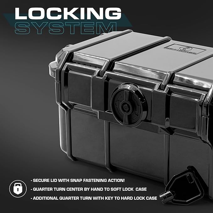 Seahorse 58 Portable Waterproof Dry Box OEM Protective Case - Travel Safe/Mil Spec / IP67 Waterproof/USA Made - for Cameras, Ammunition, Rifle Ammo, Pistols, Smell Proof Box (Clear) (SE58CL) - Image 4