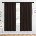 NICETOWN Blackout Curtains for Living Curtains, Toffee Brown, 2 Panels, 42 by 72, Room Darkening Window Curtain Panels, Easy-Care Solid Thermal Insulated Draperies/Drapes for Daughter Room by NICETOWN