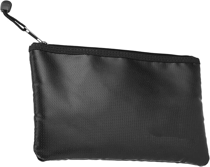 plplaaoo Fire Document Bag Briefcase High Temperature Liquid Silicone Material for Passport Money Laptop Keeping Home Use Black 27x16cm 29x20cm (27 * 16CM) - Image 4