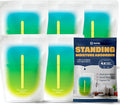 Dry & Dry Standing Moisture Absorbers to Control Excess Moisture for Basement, Closets, Bathrooms, Laundry Rooms - White (5 Pack) by DryDry