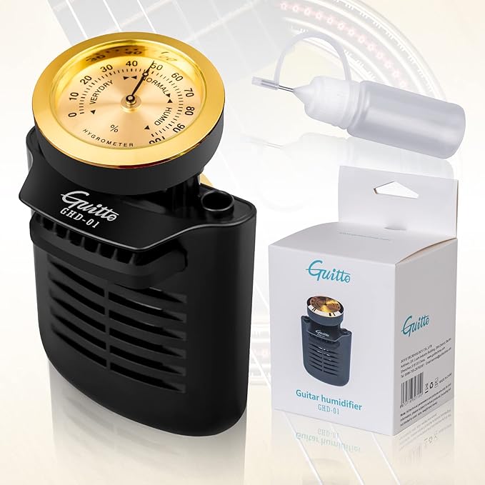 Guitar Humidifier - Guitto 2-in-1 Humidity Care System for Acoustic Guitar Humidifier Hygrometer GHD-01 - Image 6