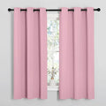 NICETOWN Room Darkening Curtains 63" Long Set of 2 for Bedroom, Rouge Pink Nursery Essential Thermal Insulated Solid Grommet Top Blackout Curtains/Drapes (1 Pair, 42 inches Wide) by NICETOWN