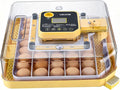 VEVOR 48 Egg Incubator, Automatic Egg Turner with LED Candler, Temperature Display & Auto Humidity Control, 360° View Clear Window, Poultry Eggs Incubator for Hatching Chicks Ducks Goose Quail by VEVOR