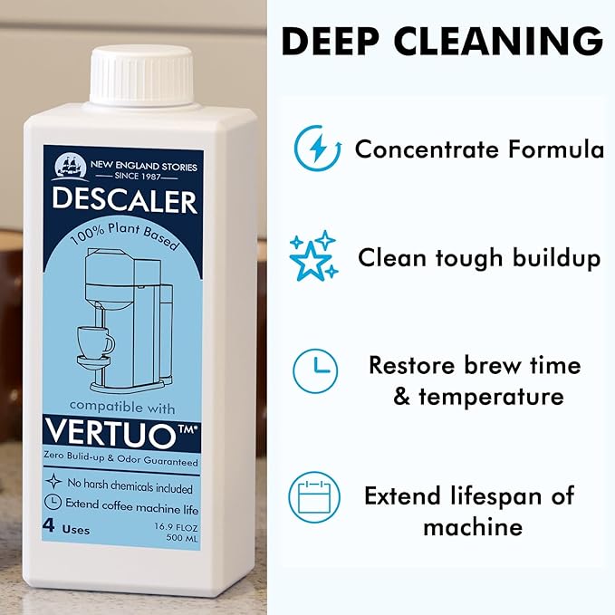 Nespresso Compatible Descaling Solution, 2 Years 8 Total Uses Descaling Kit. Effectively Remove Limescale & Mineral Build-Up. Restore Your Machine's Performance and Extend Lifespan for Perfect Coffee - Image 2