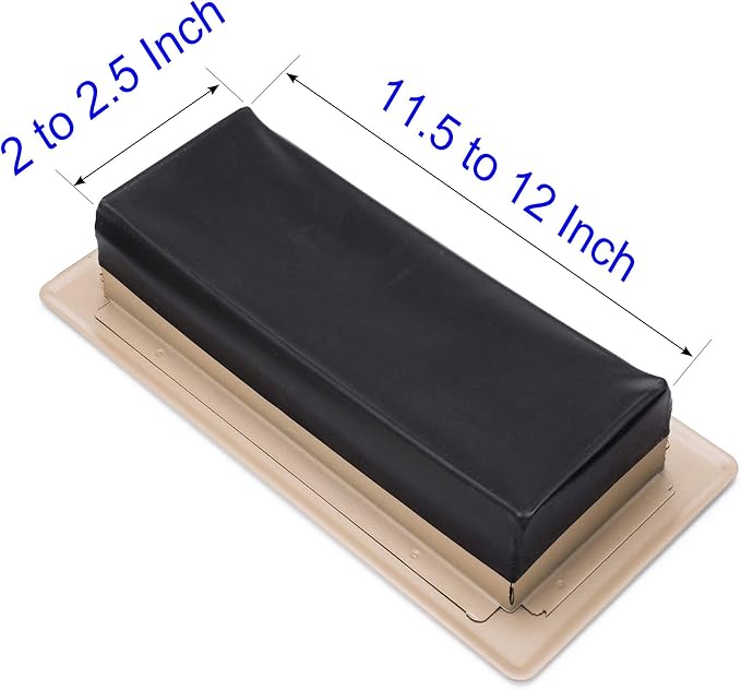 Rubber Vent Cover, 2 x 12 Inch, 3-Pack, DOES NOT include metal vent, Stops Airflow (additional sizes available) - Image 3