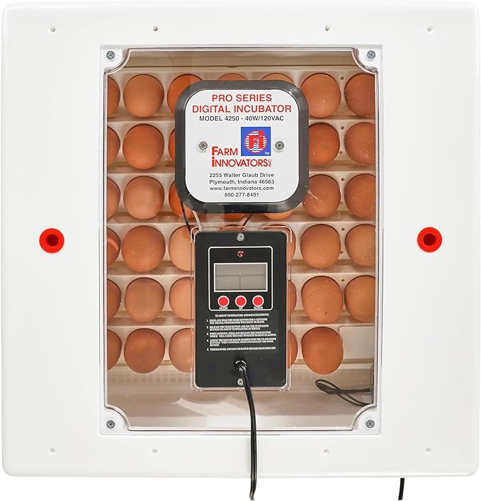 Farm Innovators 41 Egg Digital Circulated Air Incubator w/Auto Turning & Humidity Control - Automatic Incubating Machine for Hatching Chicken Eggs and Poultry Farming - Image 9