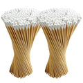 200PCS 6" Long Cotton Swabs with Bamboo Sticks - Lint Free, Highly Absorbent Cleaning Cotton Tipped Applicators by PINGMIC