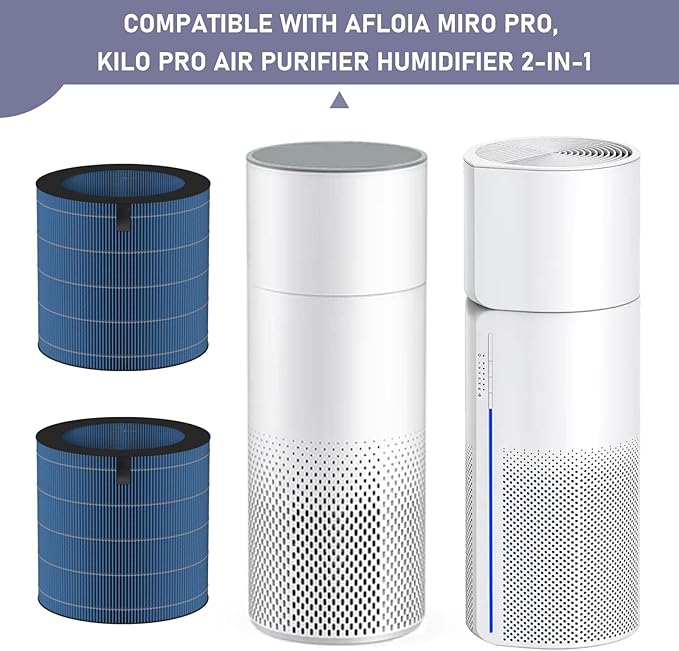 Ontheone MIRO PRO Humidifier Wicking Filters Replacement Compatible with Afloia MIRO PRO, Kilo PRO Air Cleaner Purifier Humidifier 2-in-1, 2 Pack - Image 3