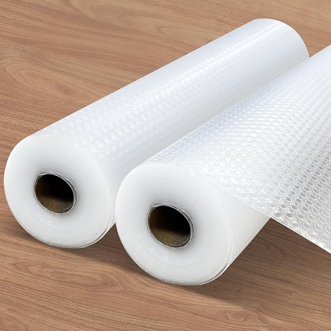 Extra Wide Shelf Liner, Refrigerator Liners Oil-Proof Drawer Liners for Kitchen Dining, 24'' x 20' x 2Rolls by PetGirl